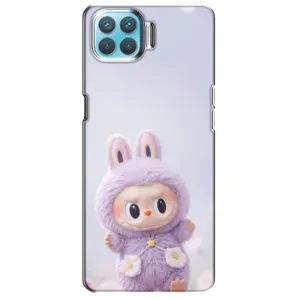 Чехол с принтом Лабубу для Oppo F17 (Фиолетовый Лабубу)