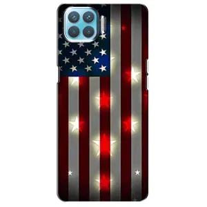 Чехол Флаг USA для Oppo F17 (Флаг США 2)