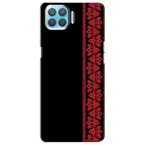 Силіконовый Чохол на Oppo F17 (Червона вишиванка)