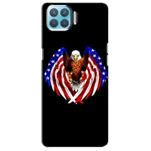 Чехол Флаг USA для Oppo F17 (Крылья США)