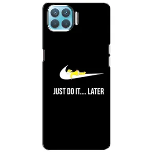 Силиконовый Чехол на Oppo F17 с картинкой Nike (Later)