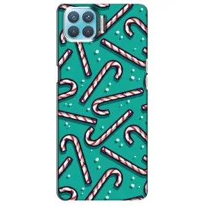 Силіконовий бампер на різдво для Oppo F17 (Льодяники)