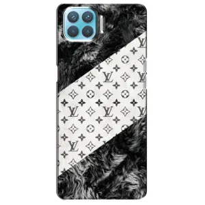 Чехол Стиль Louis Vuitton на Oppo F17 (LV на белом)