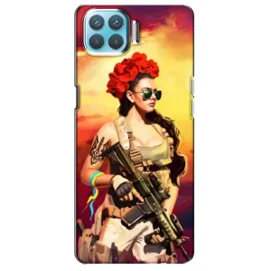 ЗСУ Чохли (TPU) для Oppo F17 (Жінка солдат)