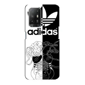 Чехол в стиле "Адидас" для Оппо Ф19 Про Плюс (Adidas шнурки)