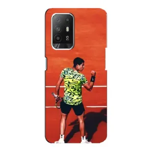 Чехлы с принтом Спортивная тематика для Oppo F19 Pro Plus 5G (Алькарас Теннисист)