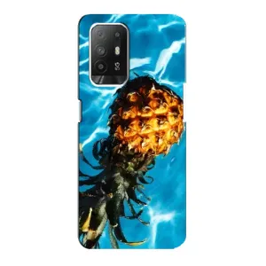 Чехол с изображением вкусной еды для Oppo F19 Pro Plus 5G (Ананас)