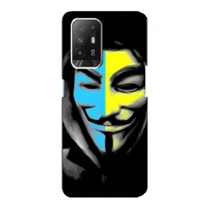 Чехол с Украинской символикой на Оппо Ф19 Про Плюс (Анонимус патриот)