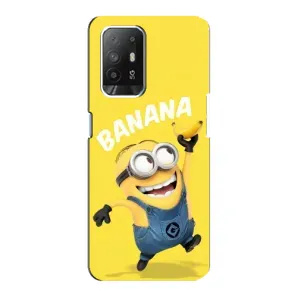 Мультяшный принт на Чехол для Оппо Ф19 Про Плюс (Banana)