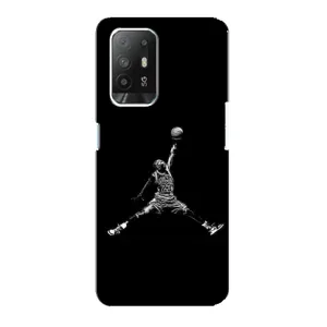 Силиконовый Чехол Nike Air Jordan на Оппо Ф19 Про Плюс (Джордан)