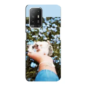 Чехлы с изображением разных животных для Oppo F19 Pro Plus 5G (Ежик на руках)