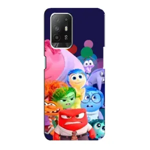 Чехол Головоломка для Oppo F19 Pro Plus 5G - (AlphaPrint) (Герои головоломки)