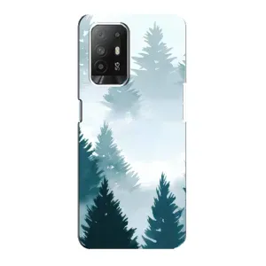 Летний Чехол на Oppo F19 Pro Plus 5G (Горный лес)