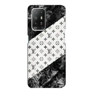 Чехол Стиль Louis Vuitton на Oppo F19 Pro Plus 5G (LV на белом)