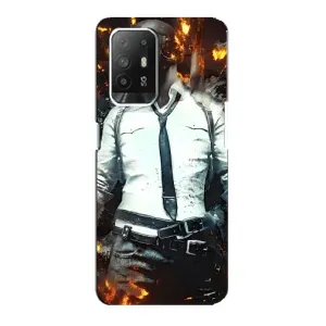 Чохол з картинкою "Герой Pubg" на Oppo F19 Pro Plus 5G (Man Пубг)