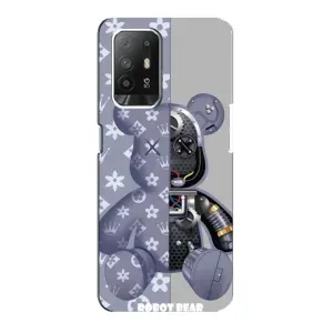 Силиконовый чехол для Oppo F19 Pro Plus 5G (Медведь Louis Vuitton)