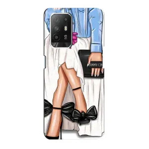 Силиконовый Чехол на Oppo F19 Pro Plus 5G с картинкой Стильных Девушек (Мода)