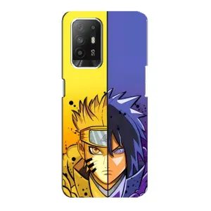 Купить Чехлы на телефон с принтом Anime для Oppo F19 Pro Plus 5G (Naruto Vs Sasuke)