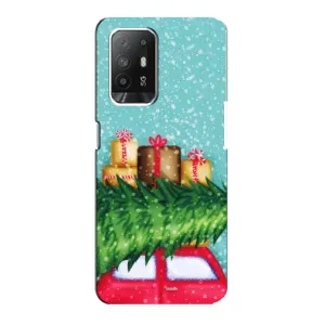 Чехол Новогодняя Елка на Oppo F19 Pro Plus 5G (Новогодние подарки)