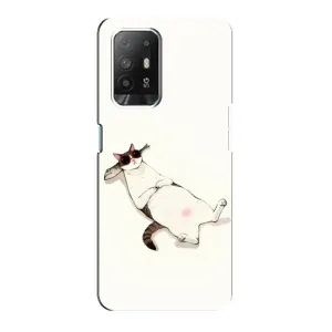 Чехол на тематику: Коты для OPPO F19 Pro Plus 5G (Отдых)