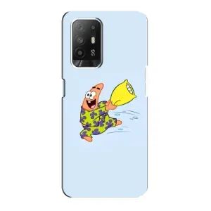 Чехлы с Патриком на Oppo F19 Pro Plus 5G (Патрик с подушкой)