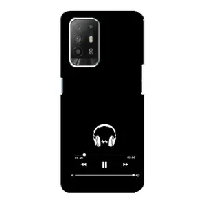 Чехол с картинками на черном фоне для Oppo F19 Pro Plus 5G (Плеер)