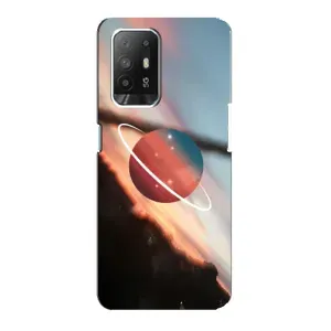 Чехол (ТПУ) с планетами на Oppo F19 Pro Plus 5G (Сатурн)