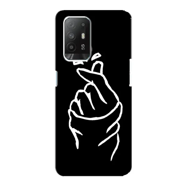 Чехол с рисунком «Сердце на черном» для OPPO F19 Pro Plus 5G Чехол с рисунком «Сердце на черном» для OPPO F19 Pro Plus 5G