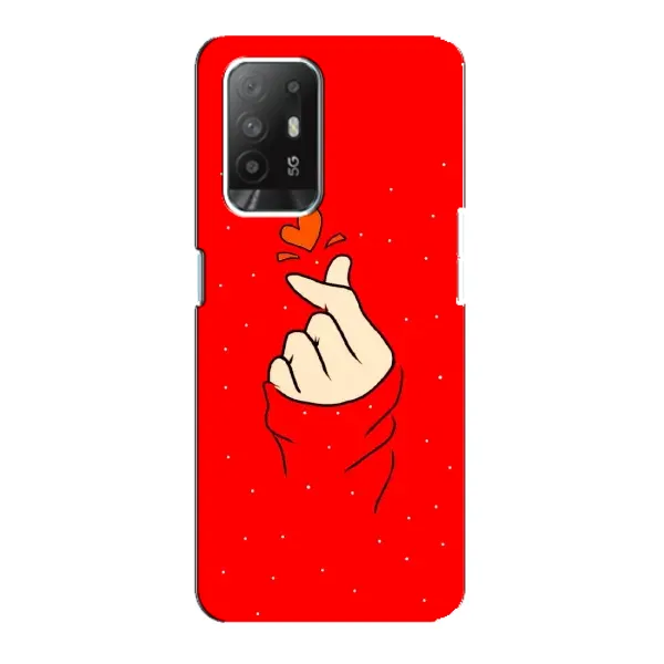 Чехол с рисунком «Сердце на красном» для OPPO F19 Pro Plus 5G Чехол с рисунком «Сердце на красном» для OPPO F19 Pro Plus 5G
