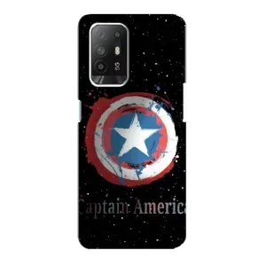 Чехол с Щитом Капитана Америки на Oppo F19 Pro Plus 5G (Щит Капитана)