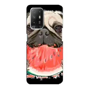 Чехол (ТПУ) Милые собачки для Oppo F19 Pro Plus 5G (Смешной Мопс)