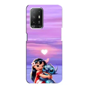 Чехол с рисунком Стич для OPPO F19 Pro Plus 5G (Стич и Лило)