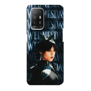 Чехлы с принтом Уэнсдей на Oppo F19 Pro Plus 5G (Уэнздей с ушками)