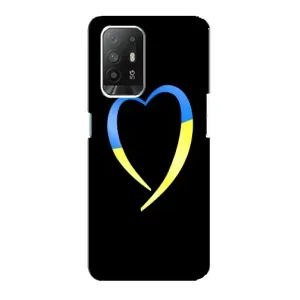 Силиконовый Чехол на Oppo F19 Pro Plus 5G (Я-Украина) (Украинское сердце)