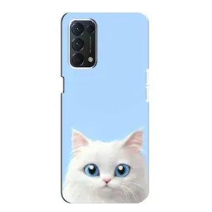 Чохол на тематику: Коти для OPPO F19 (Білий кіт)