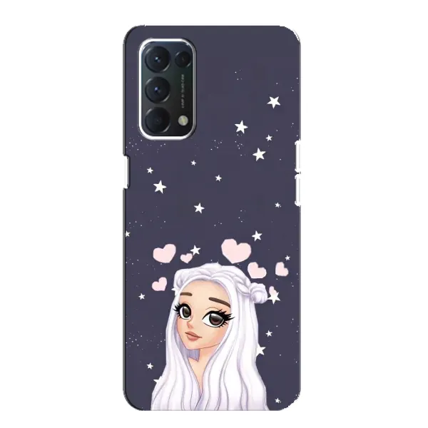Чехол с рисунком «Девушка и сердечки» для OPPO F19 Чехол с рисунком «Девушка и сердечки» для OPPO F19