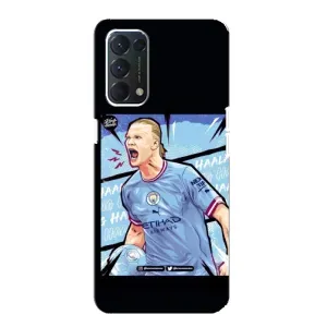 Чехлы с принтом для Oppo F19 Футболист (гол Эрлинг Холланд)