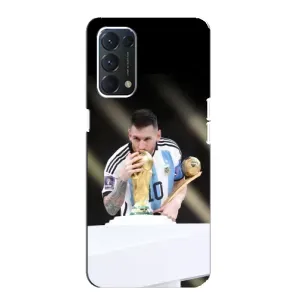 Чехлы Лео Месси Аргентина для Oppo F19 (Кубок Мира)