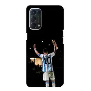 Чехлы Лео Месси Аргентина для Oppo F19 (Лео Чемпион)