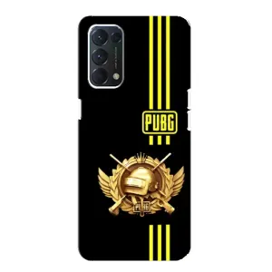 Чехол (TPU) с картинкой "Лого Пабг" на Оппо Ф19 (Лого PUPG)