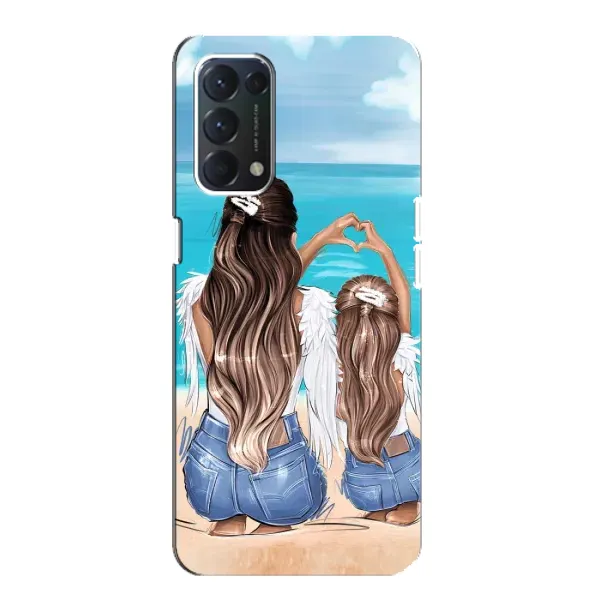 Чехол с рисунком «Мама и дочь» для OPPO F19 Чехол с рисунком «Мама и дочь» для OPPO F19