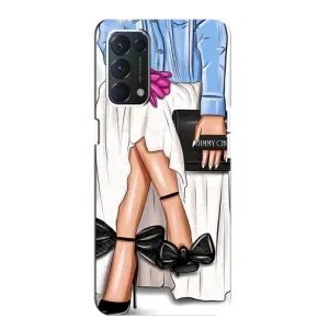 Силиконовый Чехол на Oppo F19 с картинкой Стильных Девушек (Мода)