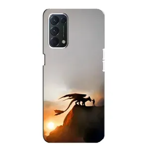 Чехол дракон Беззубик для Oppo F19 (Мультиик Беззубик)