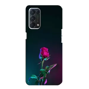 Чохли з принтом Троянд для Oppo F19 (Нічна троянда)
