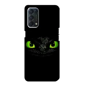 Чехол дракон Беззубик для Oppo F19 (Глаза Беззубика)