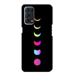 Чехол (ТПУ) с планетами на Oppo F19 (Полнолуние)
