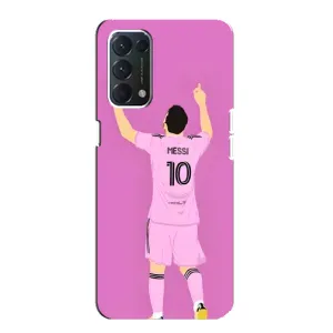 Чехлы Лео Месси в Майами на Oppo F19 (Празднование Месси)