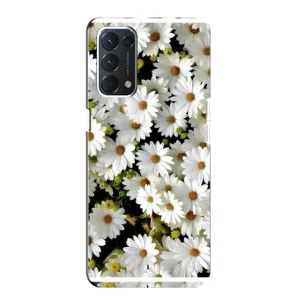 Чохол з ромашками на Oppo F19 (Рамка в ромашках)