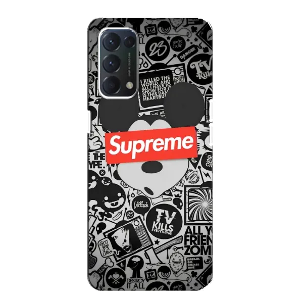 Чехол с рисунком «Supreme Маус» для OPPO F19 Чехол с рисунком «Supreme Маус» для OPPO F19