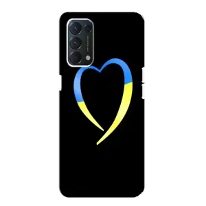 Силиконовый Чехол на Oppo F19 (Я-Украина) (Украинское сердце)